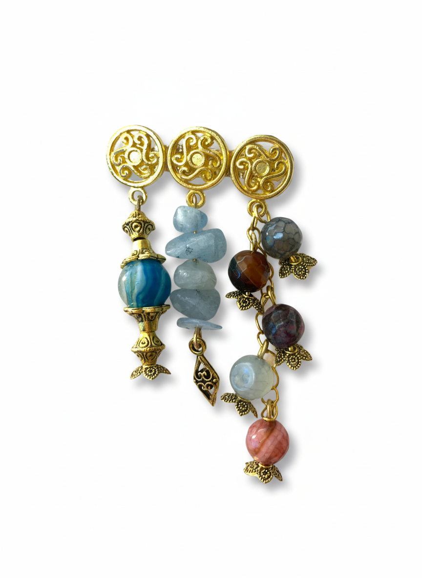 აქვამარინის და აქატის ბროში