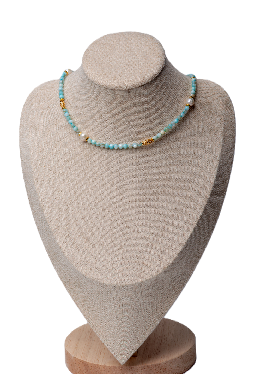 მარგალიტის და სადაფის ყელსაბამი N250002