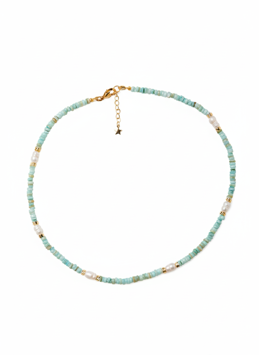 მარგალიტის და სადაფის ყელსაბამი N250026